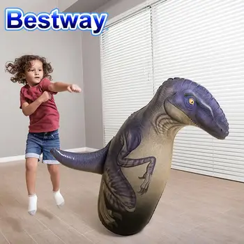 Bestway 52287 Şişme Boks Torbası Boks Dinozor Kutusu Çanta 3D Çocuklar Tumbler Çocuk Oyunları Spor Oyuncaklar için Erkek Kız 5+