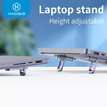 Hagibis Katlanabilir laptop Standı Masası Klavye Standı Yükseltici Taşınabilir Dizüstü Soğutma Pedi Macbook Pro Air İçin Evrensel Tutucu