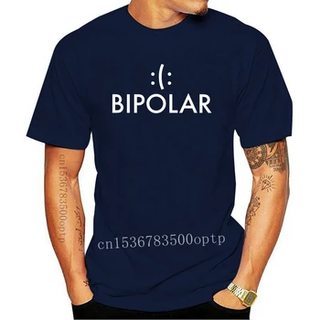 Yeni Bipolar komik tişört 100 Premium Pamuk Komik Hediye Mevcut Depresyon doğum günü hediyesi Tee Gömlek