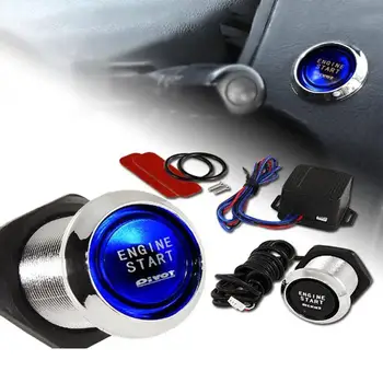 Araba Motoru Push Start Düğmesi RFID Motor Kilidi Kontak Anahtarsız giriş Sistemi Git Push Button Motor Çalıştırma Durdurma Immobilizer авто