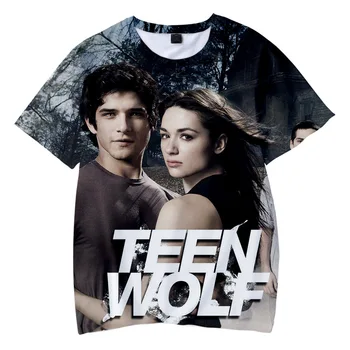 TV Serisi Teen Wolf 3D Baskılı T Shirt Kadın Erkek Yaz Moda Popüler Rahat Komik Kısa Kollu Büyük Boy Üst