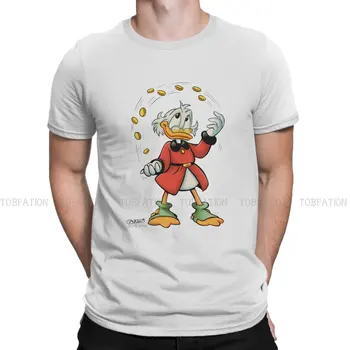 Disney Donald Ördek Karikatür Adam TShirt Amca Scrooge Sanat Para Ayırt Edici T Shirt Grafik Tişörtü Hipster