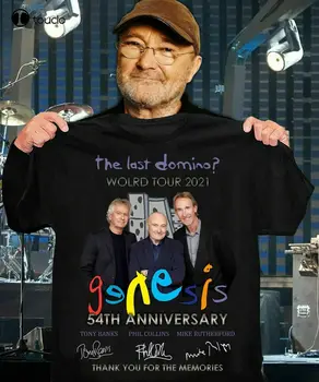 Son Domino Dünya Turu 2021 Genesis 54th Yıldönümü Teşekkür Ederim T Shirt Hediye Konfor Renkler Tshirt Özel Yetişkin Genç Unisex