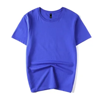 B1701-yaz yeni erkek T-shirt düz renk ince eğilim rahat kısa kollu moda