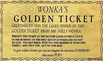 tabela Willy Wonka Altın Bilet Charlie Çikolata Fabrikası Sizi Bekliyor Metal Tabela 8x12 inç