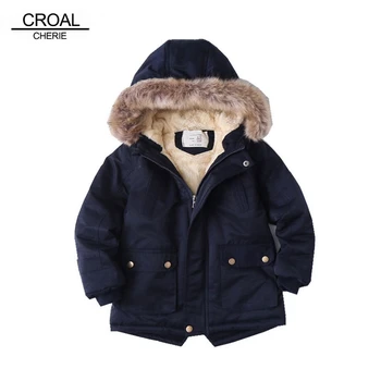 MERCAN CHERIE Çocuk Kış Polar Açık Ceketler Erkek Kız Kapşonlu Sıcak Çocuklar Çocuk Giyim Rüzgarlık Erkek Bebek Ceket