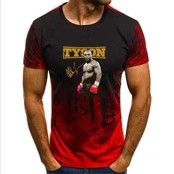 2022 Degrade Erkek Baskı T-shirt Yaz Mike Tyson Demir Mike Boxen Boks Şampiyonu T-Shirt alle Groben NEU Baskı T-shirt Yaz