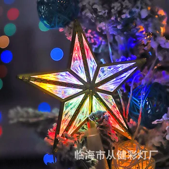Masaüstü Dekoratif Lamba Noel Ağacı Üst Lamba Ağaç Üst Yıldız Led Yıldız Lamba Noel Ağacı Üst Yıldız Dekoratif Lamba
