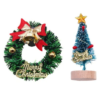 1 Adet Noel Kek Toppers Karikatür Mini Çan Garland Noel Ağacı Noel Mutlu Parti Ev Kek Dekorasyon
