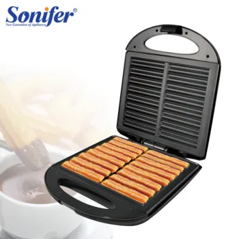 Ispanya Churros Elektrikli Sandviç Makinesi 1400W Pişirme Mutfak Aletleri Kahvaltı Waffle Makinesi yapışmaz demir tava Sonifer