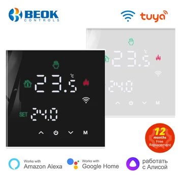 Beok Tuya Akıllı Ev Termoregülatör WİFİ Sıcak Zemin Termostatı Elektrikli Isıtma sıcaklık kontrol cihazı Gaz Kazanı Yandex