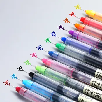 Renkli Kalemler Haddeleme Tükenmez Kalemler Çeşitli Boyama Hızlı Kuruyan Mürekkep 0.5 mm İnce Nokta Sıvı Renkli Kalem Günlük Smoot