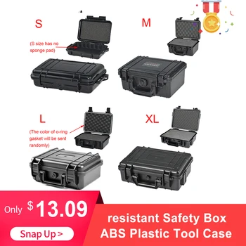 ABS Plastik Mühürlü Alet Kutusu Emniyet Kasası Ekipman Araç Kutusu Bavul Darbeye Dayanıklı Alet Çantası Darbeye Dayanıklı dış ortam aracı kutusu