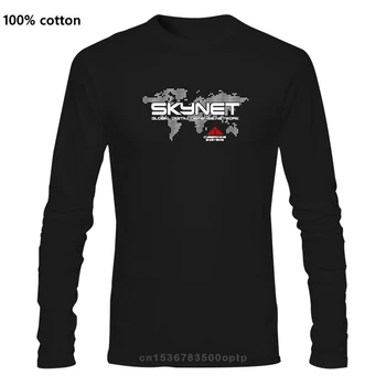Erkek Giyim Erkek T Shirt Cyberdyne Sistemleri Skynet Esinlenerek Terminator moda komik tişört Yenilik Tshirt Kadın