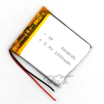 Lityum Polimer Pil 504045 3.7 V 1000 mah Şarj Edilebilir Liion Hücre Li-Po DVD PAD PDA MP5 GPS Dijital Ürün Navigator