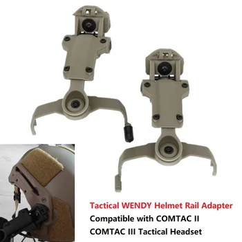 Taktik Kask WENDY Kask Ray Adaptörü ile Uyumlu Taktik Kulaklık COMTAC II COMTAC III Airsoft Çekim Kulaklık