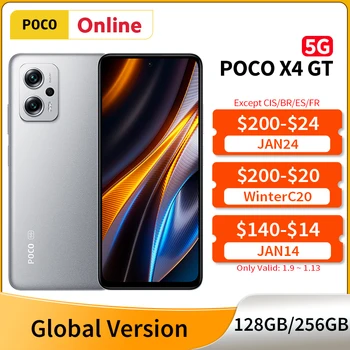 Yeni POCO X4 GT Küresel Sürüm Cep Telefonu NFC Dimensity 8100 67W Turbo Şarj 144Hz DynamicSwitch DotDisplay 64MP Üçlü Kamera