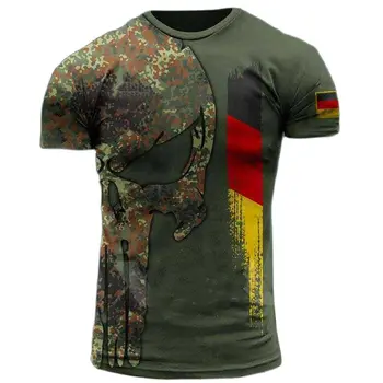 Yeni Almanya erkek T Shirt Germanysoldier-ordu veteran Ülke Bayrağı 3d Baskı Yüksek Kaliteli T-shirt erkek Deutsche Veteranen Tops
