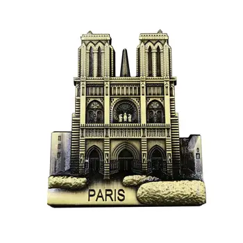 Metal3D Manyetik Buzdolabı Sticker Notre Dame De Paris Desen