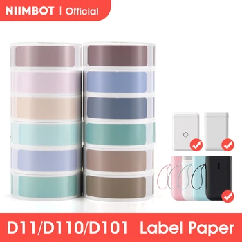 Niimbot D11 D110 D101 Mini termal etiket yazıcı kağıdı Su Geçirmez Anti-yağ etiket baskısı Tutkal Çizilmeye Dayanıklı Bant Etiket