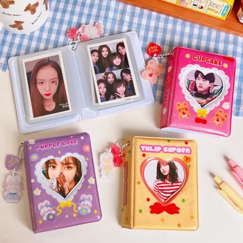 Kawaii Kore Fotocard Tutucu Şeffaf PVC Albümleri Depolama Toplamak Kitap Adı Kart Taşınabilir Idol kart tutucu Okul Kırtasiye