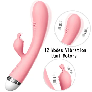 Güçlü Yapay Penis Vibratör G-Spot Tavşan Vibratör Klitoris Stimülatörü Vajinal Masaj Seks Oyuncakları Kadınlar için Kadın Mastürbasyon