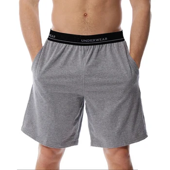 3XL Erkekler Pamuk Rahat Şort Gevşek Cep Uzun baksır şort Salonu Aşınma Spor Egzersiz Spor Şort Koşu Ter Pantolon Ev Tekstili