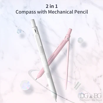 NBX Pusula Kalem Matematik Geometri Seti Setleri Öğrenci Kırtasiye Malzemeleri Mekanik Kurşun Kalem 0.7 mm Çizim Araçları İçerir Cetveller