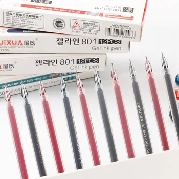 1 adet Yaratıcı elmas kafa 0.38 mm jel kalem Ofis basit imza kalem siyah, kırmızı ve mavi dört renkli öğrenci mürekkep kalem