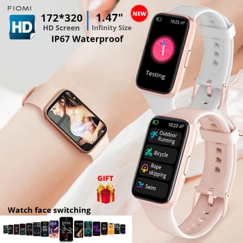 FIOMI L112 akıllı saat Kadınlar Yeni akıllı bilezik dikey Erkekler Saatler Kan Basıncı Nabız IP68 Su Geçirmez Android ıos İçin