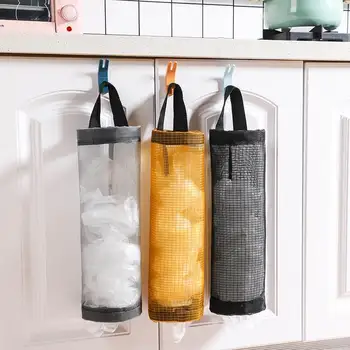 Alışveriş çantası Tutucu Duvara Monte plastik torba Tutucu Dağıtıcı Asılı Depolama Çöp çöp torbası Mutfak Çöp Organize
