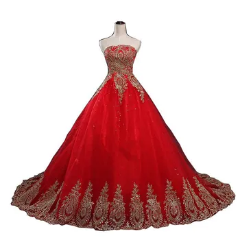 2022 Yeni Balo Dantel Tül Kırmızı düğün elbisesi kuyruk ile Çin Desen Tarzı Ucuz Çin Nakış gelin kıyafeti
