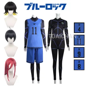 Anime Mavi Kilit Bachira Meguru Isagi Yoich Chigiri Hyouma Cosplay Kostüm Peruk Adam Forması Futbolcu Futbol Eğitimi Üniforma