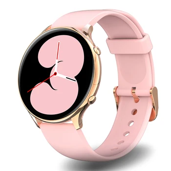 2021 Yeni Moda kadın akıllı saat Tam Ekran Dokunmatik Su Geçirmez Bilezik nabız monitörü Bayan Android IOS İçin Smartwatch