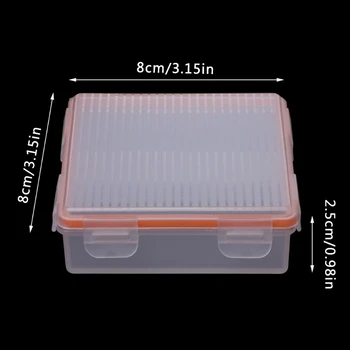 Mini Taşınabilir Şeffaf Sert Plastik Kasa Tutucu saklama Kutusu İçin 4 Adet 18650 Pil 85DD