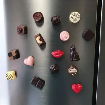 yapıştır buzdolabı mıknatıs hediye Simülasyon gıda çikolata buzdolabı yapıştır mıknatıs şeker oda dekorasyon yapıştır yaratıcı not mesajları