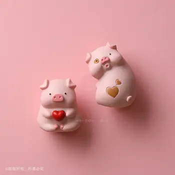 Piggy Geri Buzdolabı Mıknatısı Sevimli Karikatür Kültürel ve Yaratıcı Ürünler Holding Aşk Mıknatıs Mıknatıslar Ev Dekorasyonu Bir Hediye Göndermek