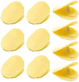 5 ADET Sevimli ve Komik Çip Klipleri Mutfak Gıda Depolama Patates Cipsi Çanta Kapatma Klipleri, aperatifler Çanta Mühürleyen Sızdırmazlık