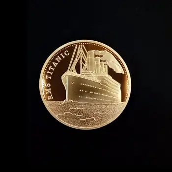 1912 Titanic Gemi RMS Anısına Kurbanları Batığı Hatıra altın madalyonlar Mücadelesi Coin Rozeti Koleksiyonu Ev Dekorasyon