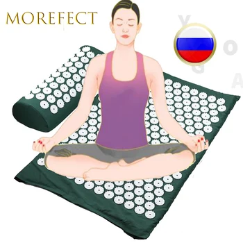 Masaj Minderi akupressur matı Baş Boyun Geri Ayak pedi Yastık Yoga Mat Anti-stres İğne Masajı