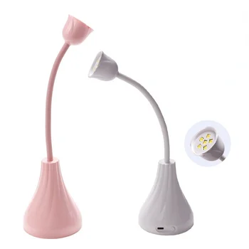 Mini tırnak lambası kurutma makinesi 18 W şarj edilebilir taşınabilir UV / LED tırnak lambası ışık kür Lehçe tutkal taşınabilir tırnak sanat lamba