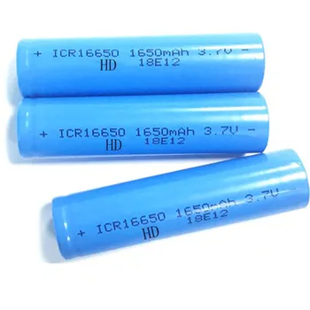 2-10 ADET 1650mAh 3.7 V 16650 lityum iyon şarj edilebilir pil ICR16650 li-ion hücre baterias için LED el feneri dijital cihaz