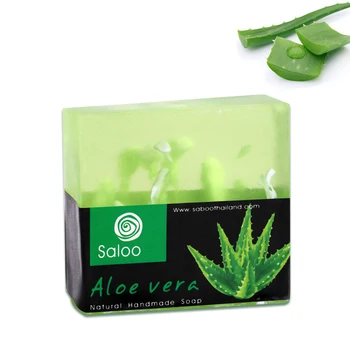 100g El Yapımı Aloe Sabun Beyazlatma Nemlendirici Solmaya Noktalar Temizleme Sabunu Cilt Bakımı