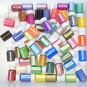 Epoksi Reçine, Oje, yüksek Dereceli Kozmetik Sınıfı mika Pigment Tozu için kullanılan Mika Tozu 12 Renk (Her biri 10g / 0.35 oz)