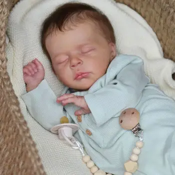 50 CM 3D-Paint Cilt Yumuşak Silikon Yeniden Doğmuş erkek bebek Bebek Oyuncak Kız Gibi Gerçek Bez Vücut Uyku El Yapımı Sanat Bebe Damar