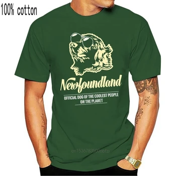 marka erkek gömlek Newfoundland Resmi Köpek Gezegen T-Shirt
