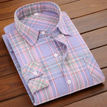 Marka Erkek Ekose Gömlek 2022 İlkbahar Sonbahar Yeni Erkek Uzun Kollu Artı Boyutu Gömlek Adam Yumuşak Konfor Ofis Rahat Tarzı Üstleri giysi