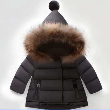 CHCDMP Bebek Erkek Kız Kapşonlu uzun kaban Kış Kabanlar & Palto Çocuklar Kalınlaşmak Ceket Elbise Noel Sıcak Eğlence Giyim Yeni