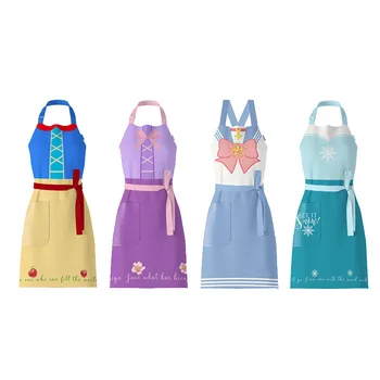 Sailor Moon Kristal Yıldız prenses tatlı sevimli Kraliçe Elsa önlük kostüm Pişirme Pişirme Mutfak önlüğü
