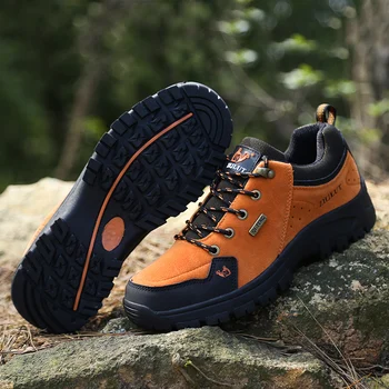 Sıcak Satış Moda Açık Yürüyüş Adam Dağ Ayakkabı Büyük Boy 47 Su Geçirmez Trekking Sneakers Erkekler kaymaz Seyahat Unisex Sneakers